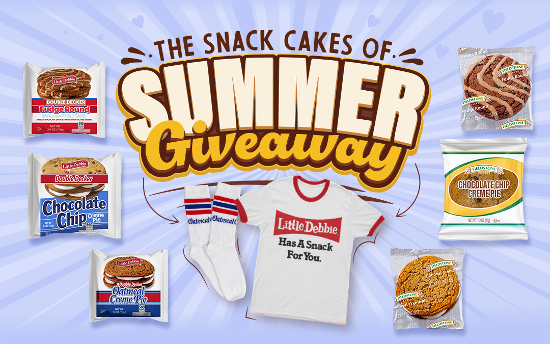 The Snack Cakes of Summer Giveaway. Win a Little Debbie Tshirt and socks.
